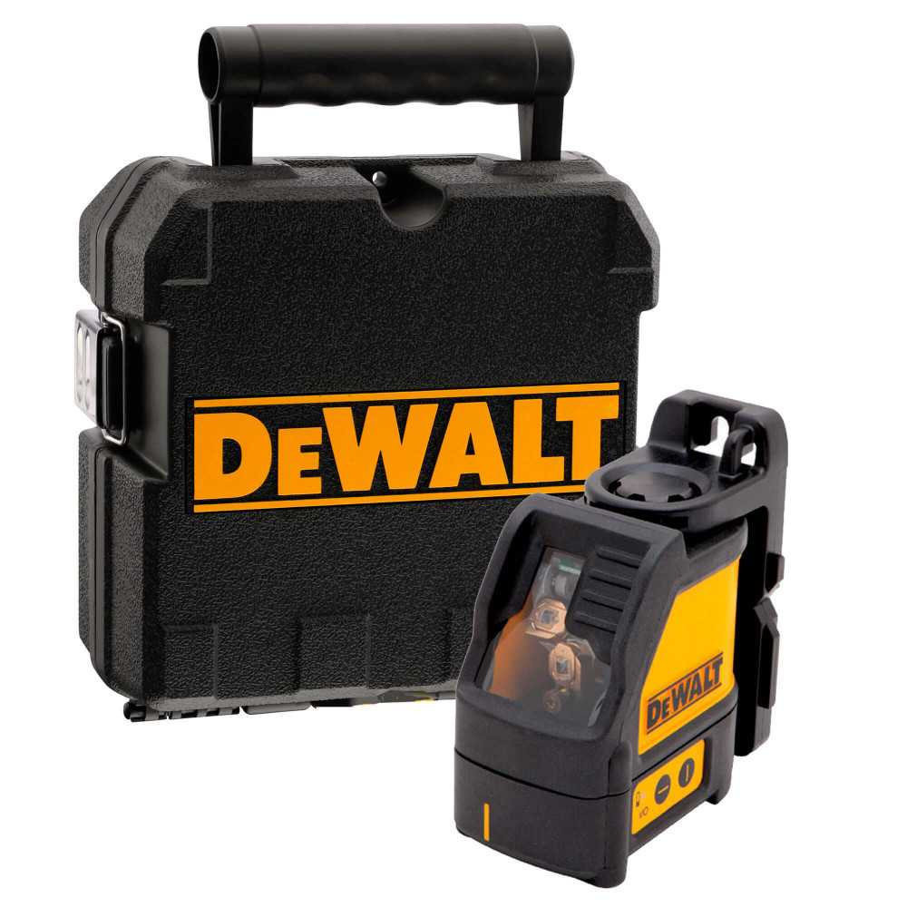 NIVEL LÁSER AUTONIVELANTE LÍNEA CRUZADA ROJAS 50' (15M) DEWALT DW088K2