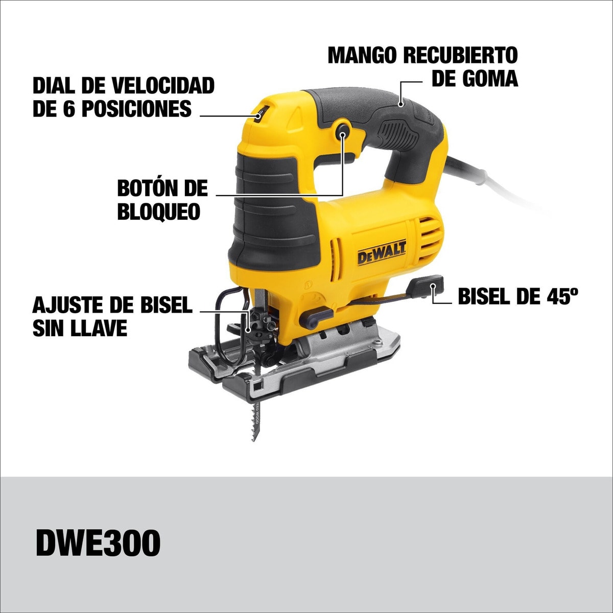 SIERRA CALADORA 650W DWE300-B22