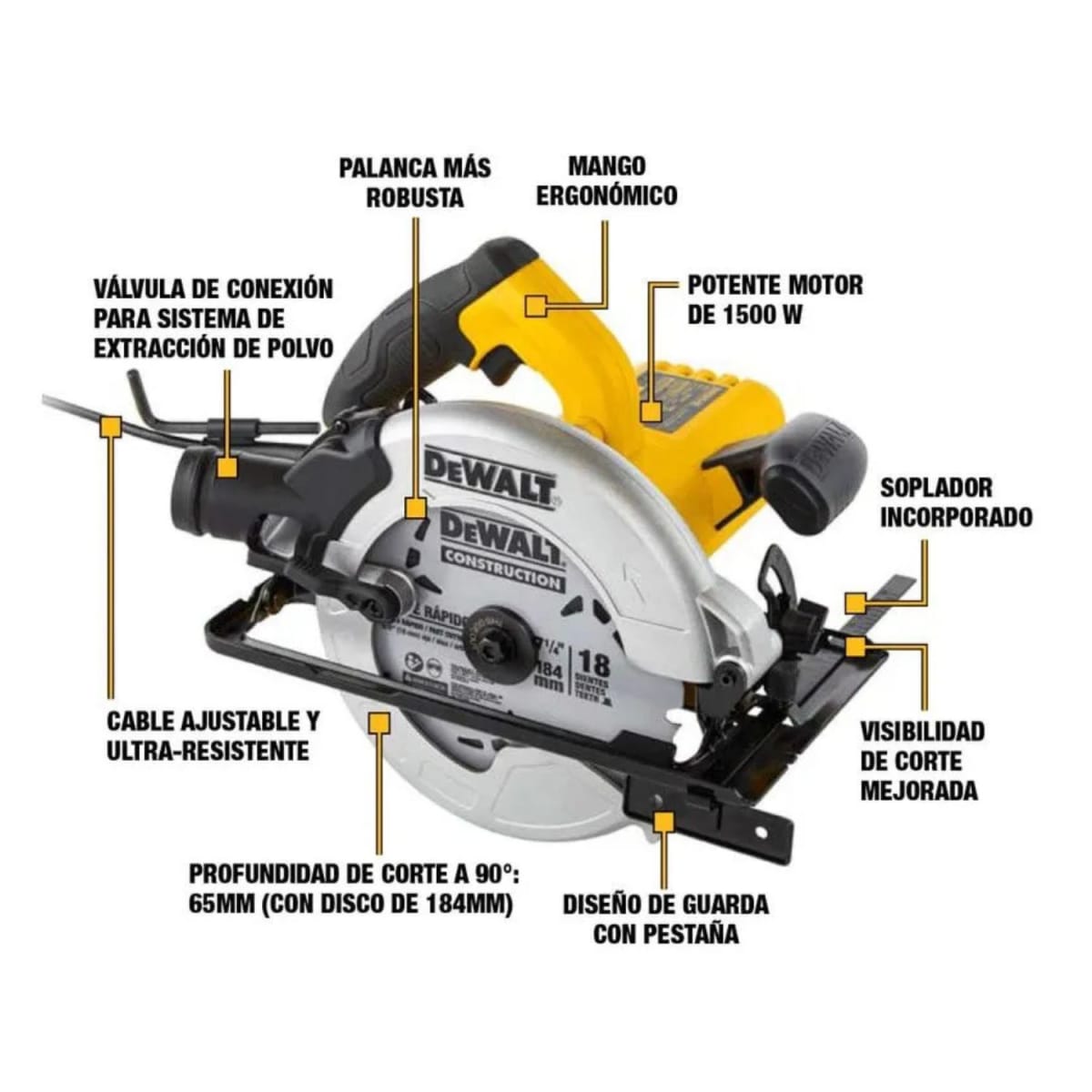 SIERRA CIRCULAR 7 1/4” DEWALT DWE5615-B24