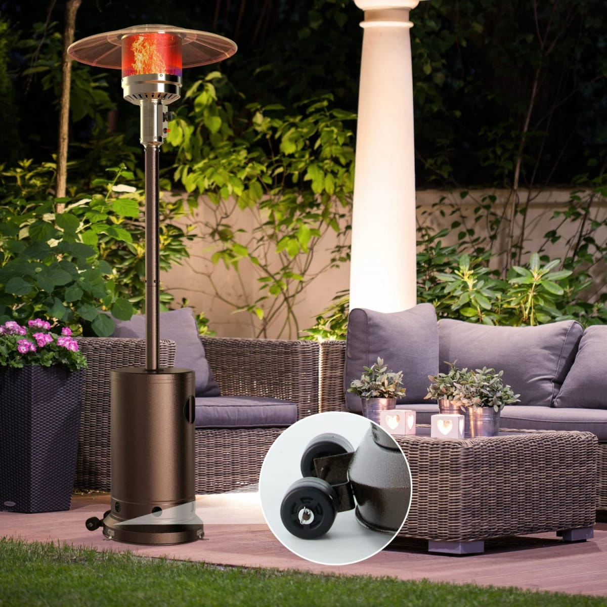 CALEFACTOR TERRAZA 48.000 BTU EDX CAFE4