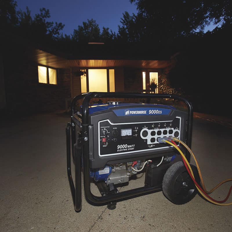 GENERADOR POWER HORSE 9000W + ENCHUFE3