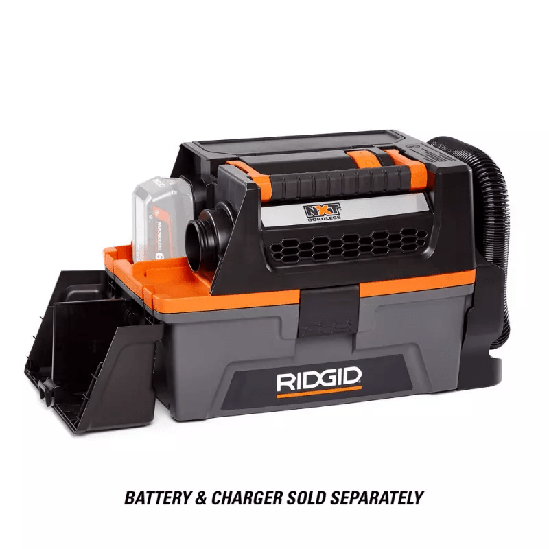 ASPIRADORA SECO/MOJADO 3 GAL INALAMBRICA RIDGID 18V HD03182