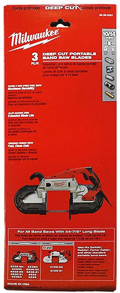 HOJA SIERRA DE BANDA 2 UN MILWAUKEE 48-39-0514 0