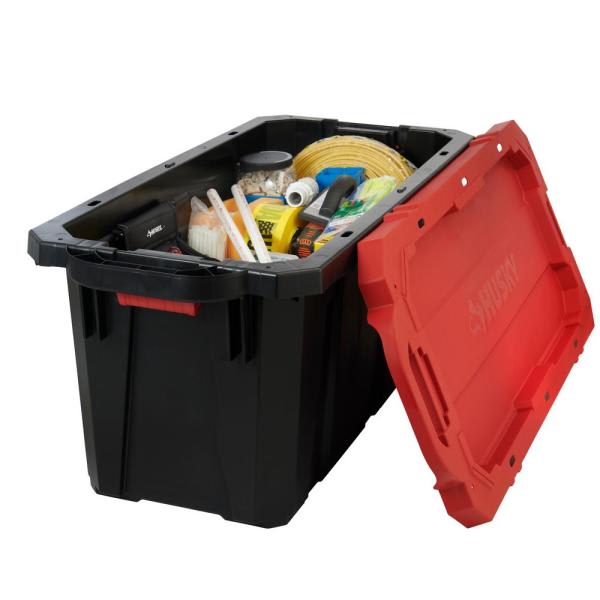 CAJA PLASTICA HUSKY 170 LTS TAPA ROJA2