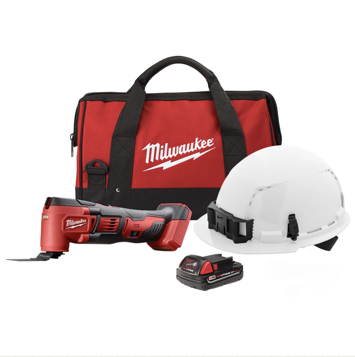 PACK MULTIHERRAMIENTA 2626-21P + CASCO 48-73-1200 MILWAUKEE 0