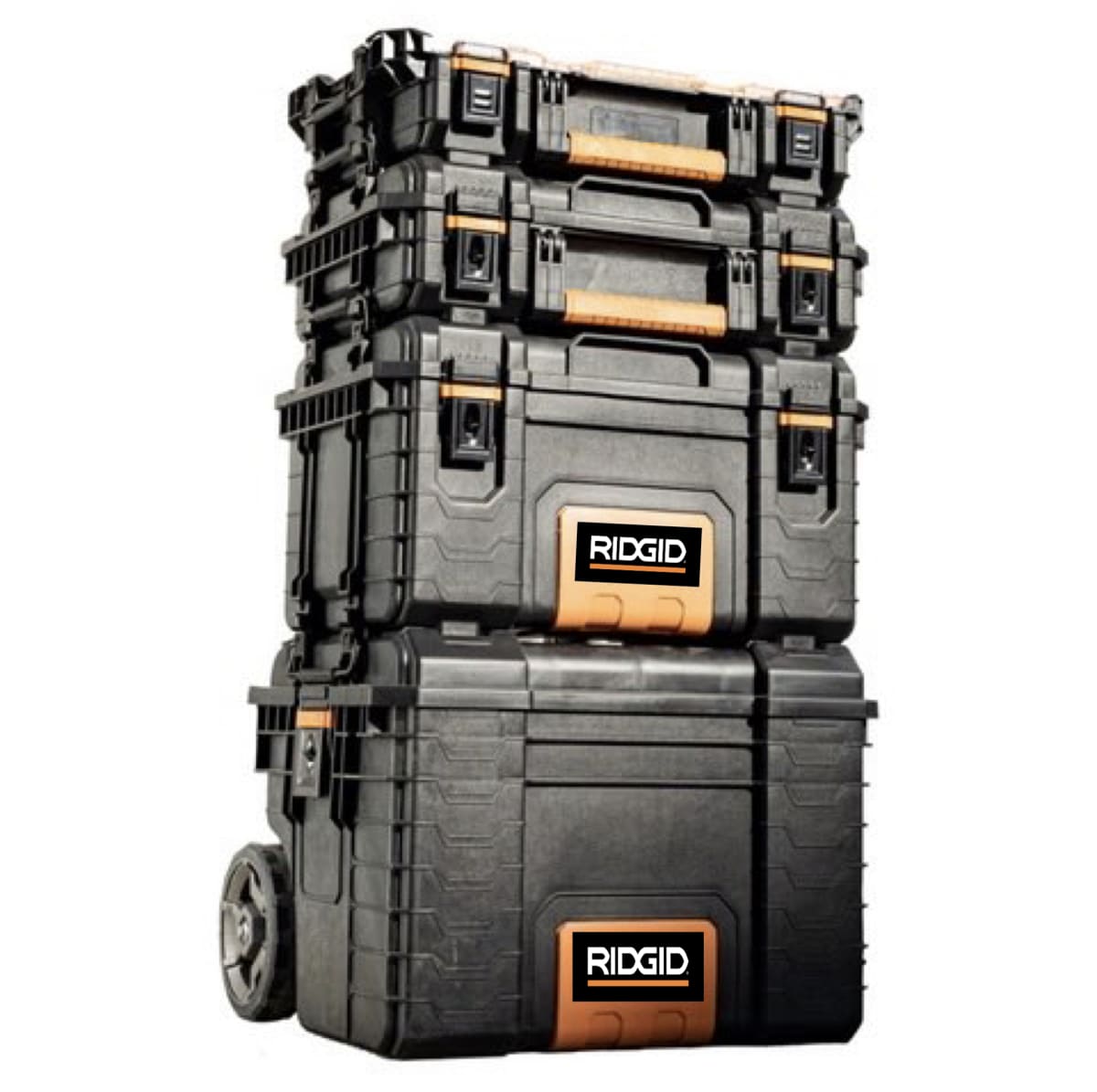 PACK 4 CAJAS APILABLES RIDGID 13
