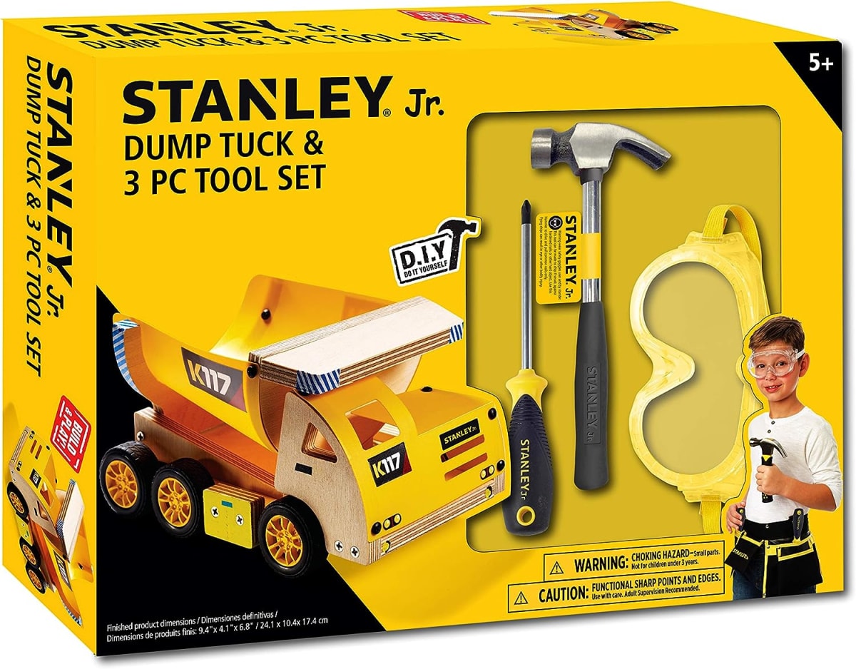 JUEGO DE CAMION CON VOLQUETA Y HERRAMIENTAS  STANLEY ST0K006-03-SY 0