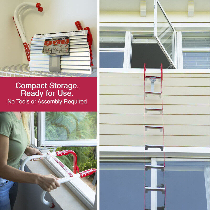 ESCALERA INCENDIOS KIDDE FIRE ESCAPE PELDAÑOS ANTIDESLIZANTES KL-2S6