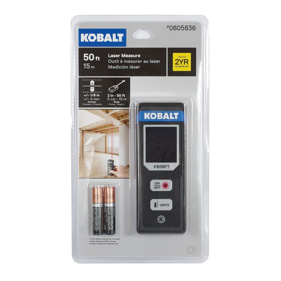 MEDIDOR DE DISTANCIA LASER 50 FT KOBALT 505836 2