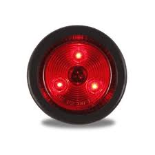 LUZ LED REDONDA 2 1/2 PULGADAS ROJA C/GOMA MCL57RB TT 8100513 0