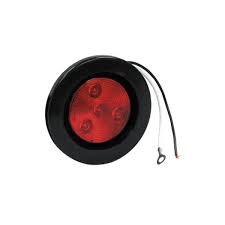 LUZ LED REDONDA 2 1/2 PULGADAS ROJA C/GOMA MCL57RB TT 81005132