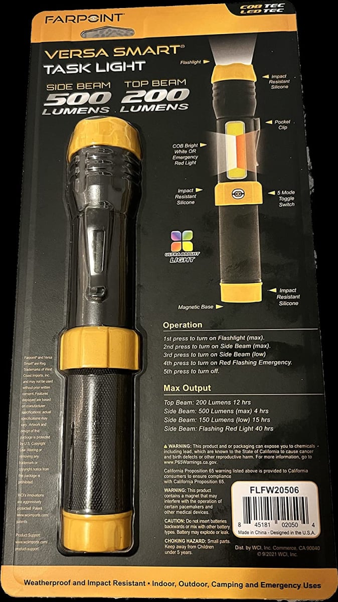 LINTERNA LED 500 LUMENS FARPOINT FLFW205063