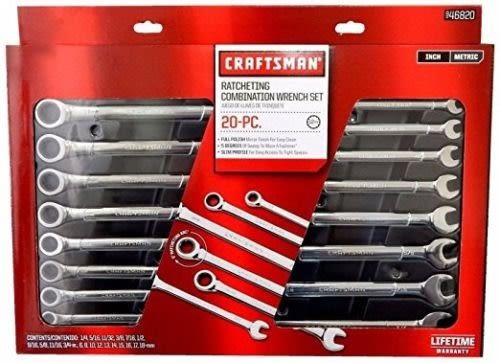 SET DE LLAVES DE TRINQUET 20 PC CRAFTSMAN 468202