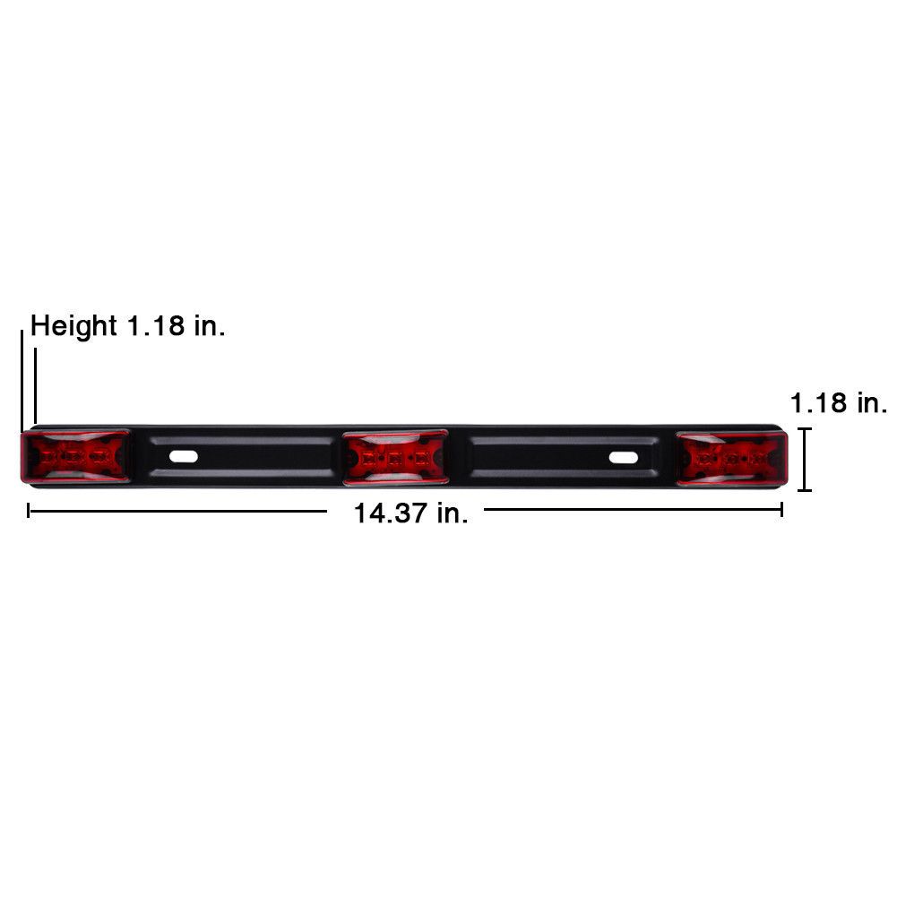 LUZ POSICION LED ROJO 3 FOCOS3
