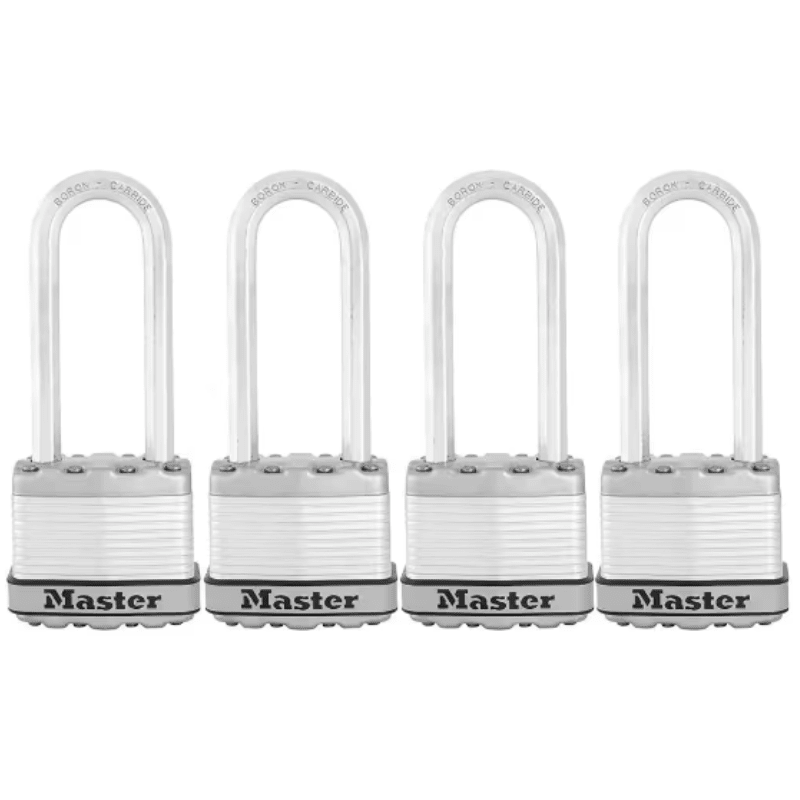 SET DE 4PC CANDADOS METALICOS MASTER LOCK M1XQLJ 0