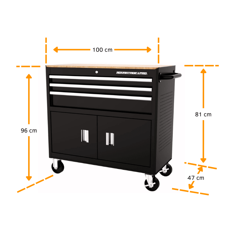 MESON DE TRABAJO 3 CAJONES Y 2 PUERTAS ADVANTAGE PRO MAT1-01812