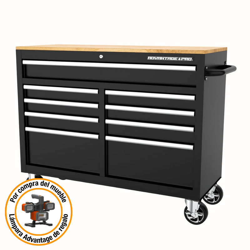 MESON DE TRABAJO 9 CAJONES NEGRO ADVANTAGE PRO MAT1-019 TT 0