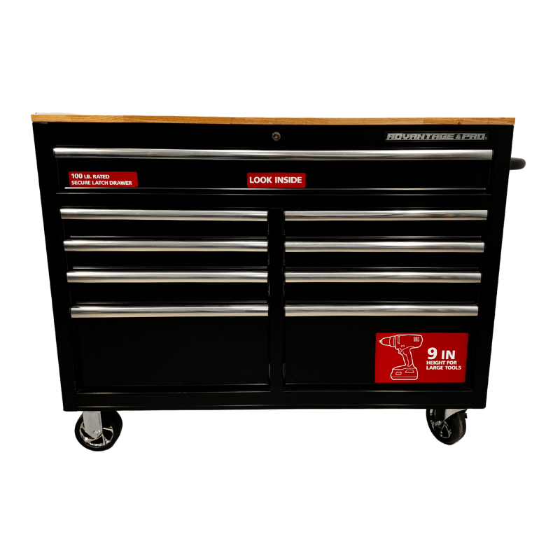 MESON DE TRABAJO  9 CAJONES NEGRO ADVANTAGE PRO MAT1-0192