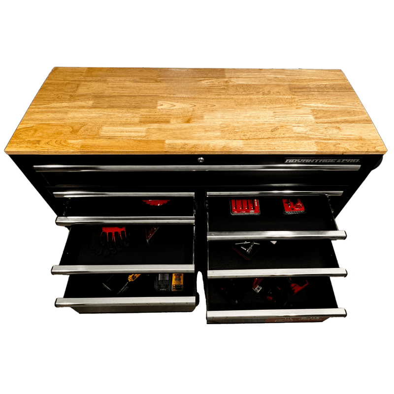 MESON DE TRABAJO  9 CAJONES NEGRO ADVANTAGE PRO MAT1-0198