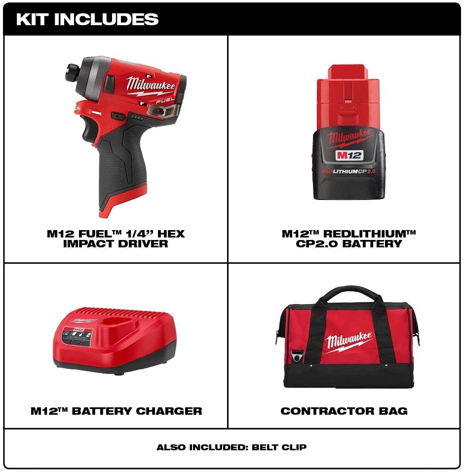 ATORNILLADOR DE IMPACTO MILWAUKEE FUEL M12 2553-212