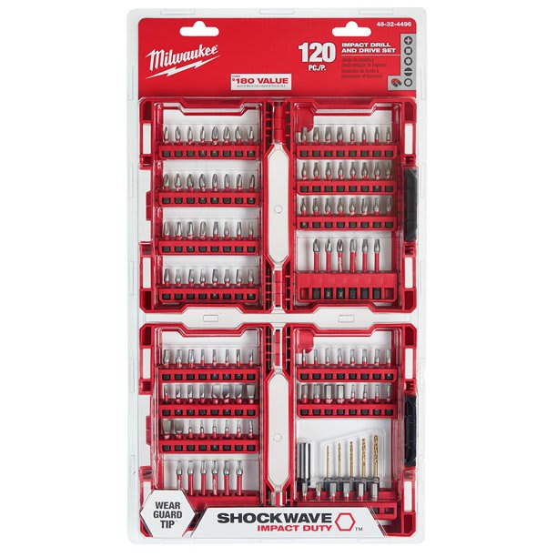SET 120 BROCAS Y PUNTAS MILWAUKEE 48-32-44962
