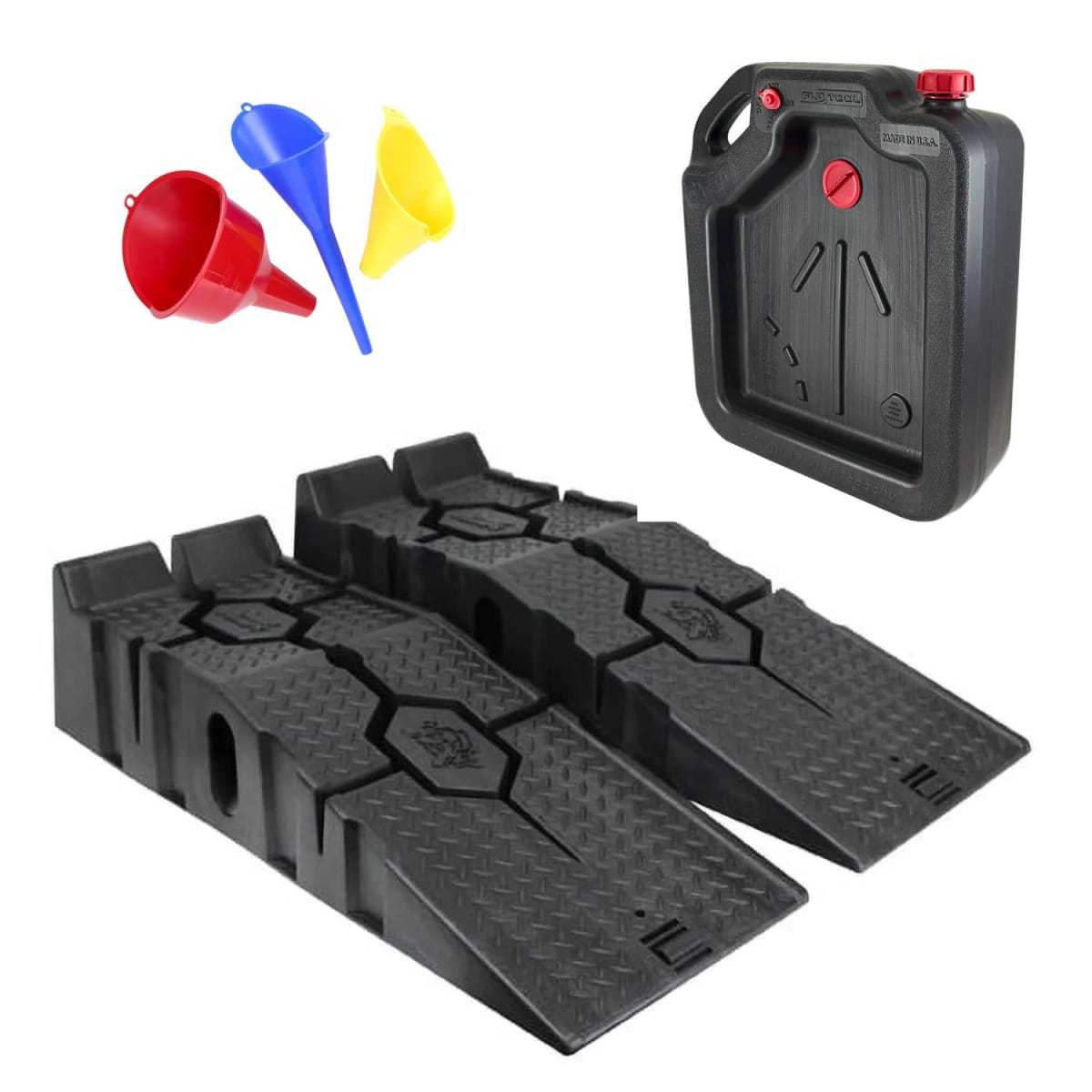 KIT TT CAMBIO ACEITE RAMPAS + BIDON + EMBUDO HOPKINS 7