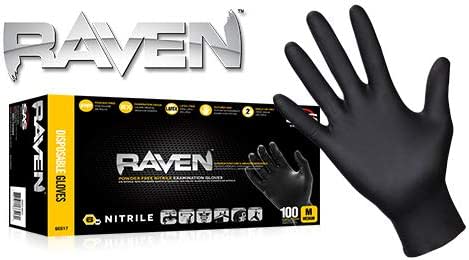GUANTE NITRILO RAVEN S 0