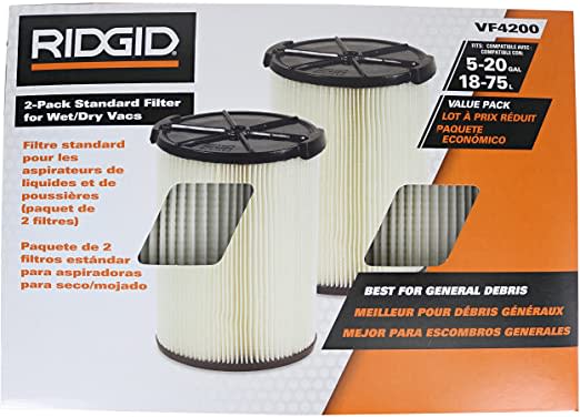 SET 2 UN FILTROS RIDGID VF42003