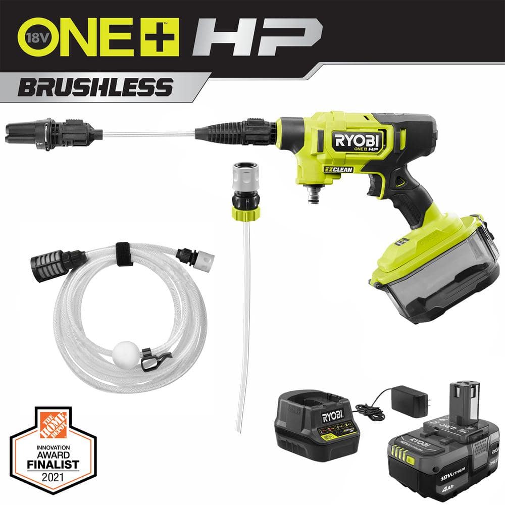 HIDROLAVADORA18V 600 PSI RY121852 + BATERIA 4 AH RYOBI6