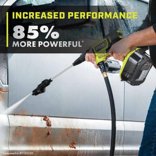 HIDROLAVADORA18V 600 PSI RY121852 + BATERIA 4 AH RYOBI8