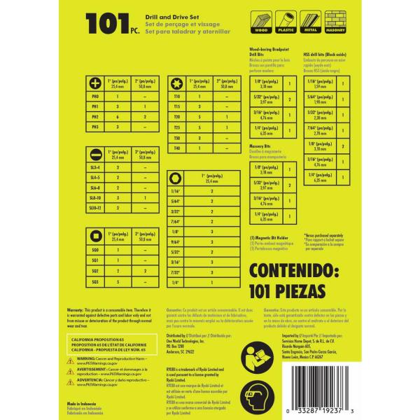 SET DE PUNTAS Y BROCAS 101 PCS A9810132