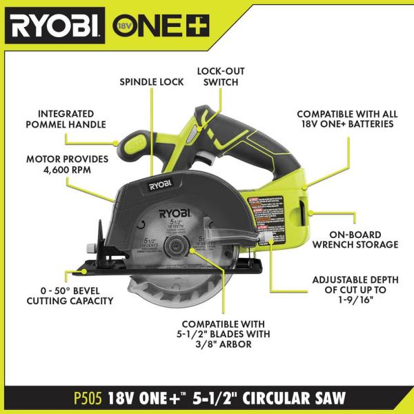 SIERRA CIRCULAR 18V RYOBI P505B3