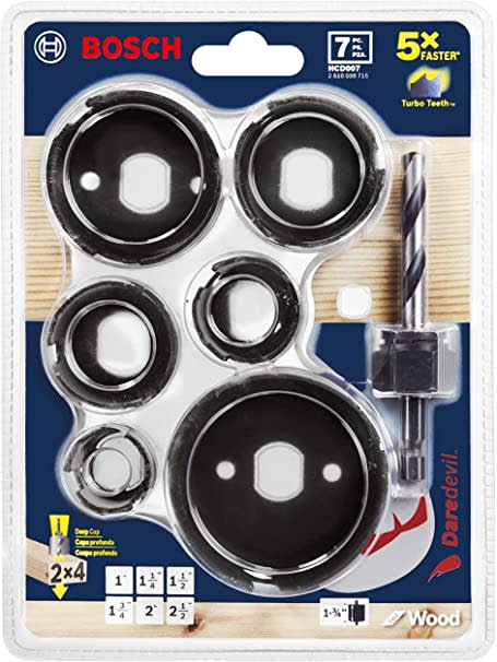 SET SACABOCADOS BOSCH 7 PCS HCD007 0