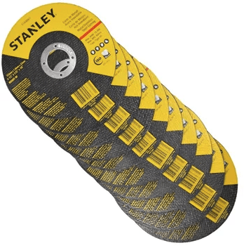 SET 10 DISCOS DE CORTE INOXIDABLE/METAL 115X1 STANLEY STA8061B3