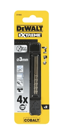 SET 2 BROCAS HSSCO 8 3X61MM DEWALT DT49024