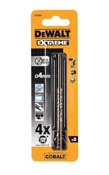 SET 2 BROCAS HSSCO 8 4X75MM DEWALT DT49044