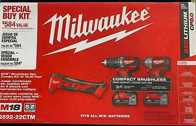 SET 3 HTAS MILWAUKEE M18 2892-22CTM3