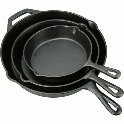 KIT 3 SARTENES FIERRO FUNDIDO OZARK C1474-A02