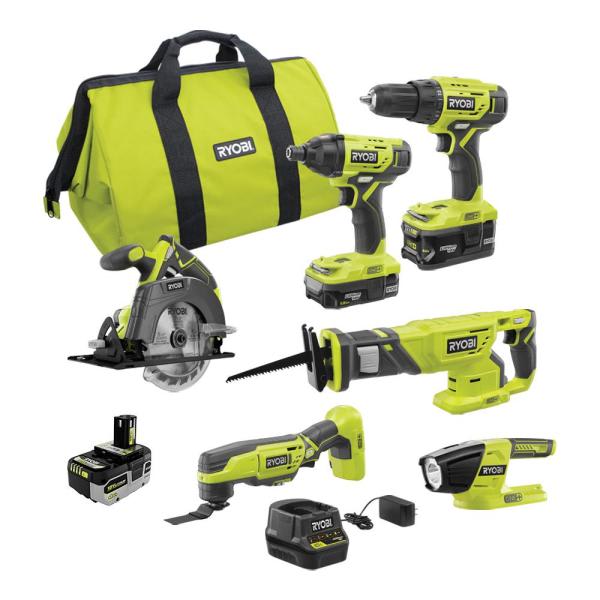 SET 6 HERRAMIENTAS 18V P1819 RYOBI2