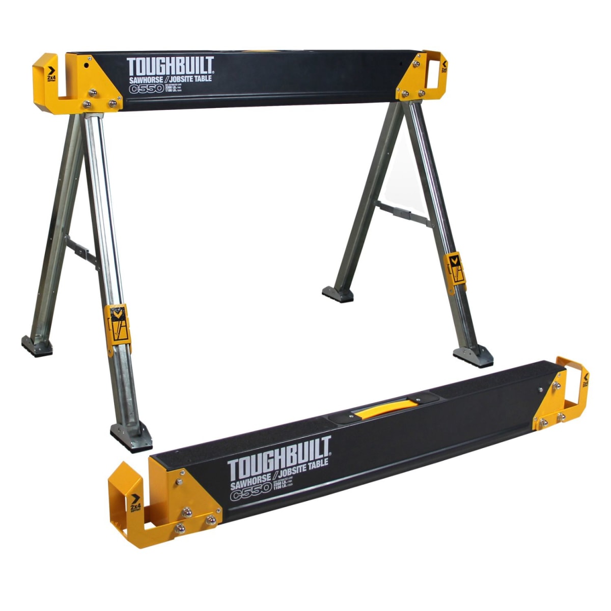 PACK 2 CABALLETES DE ACERO TOUGHTBUILT TB-C550 (x2) 0