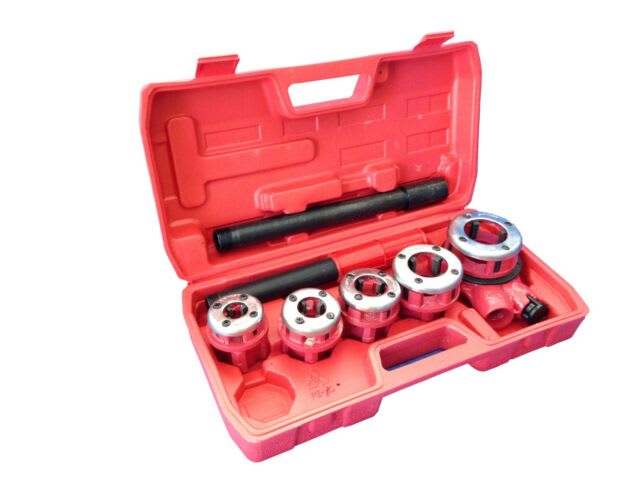 TERRAJA DE TUBOS MANUAL 5 PCS BSPT3