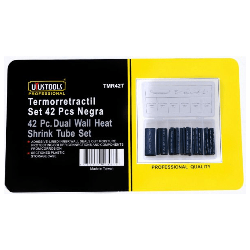 SET TERMORRETRACTIL NEGRO 42 PCS UYUSTOOLS TMR42T 0