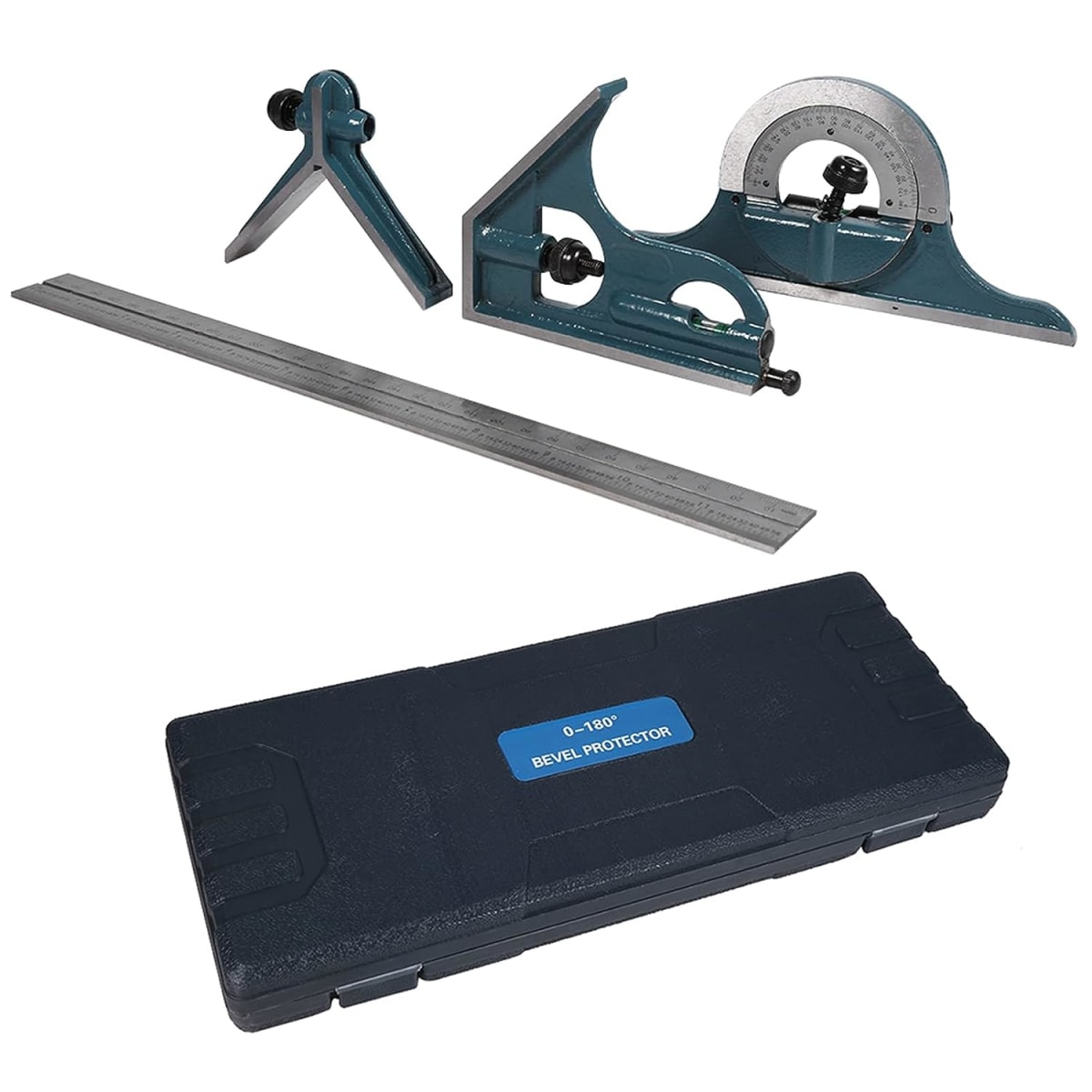 KIT ESCUADRA Y TRANSPORTADOR PRECISION 0-1802