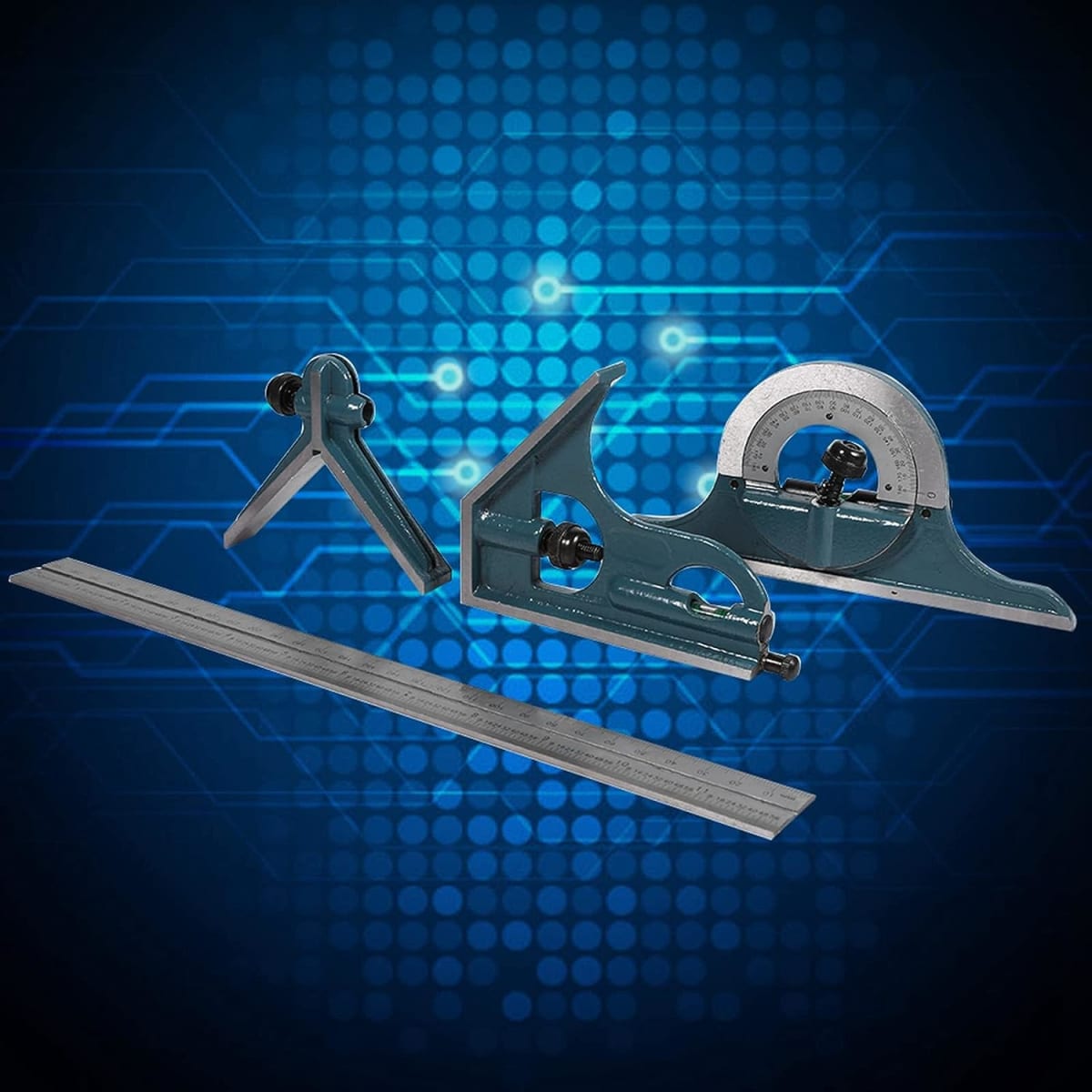 KIT ESCUADRA Y TRANSPORTADOR PRECISION 0-1803