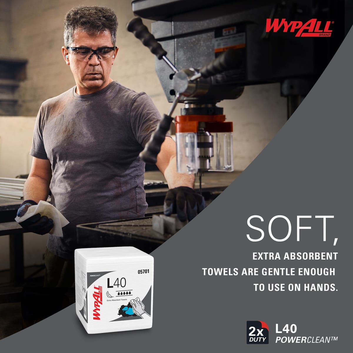 TOALLA WYPALL L40 56 UN 30X322