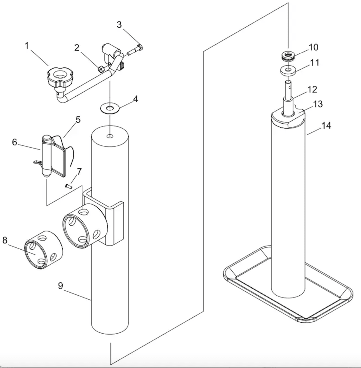 GATA 2000 LB SOLDADA CON PLATO HAUL MASTER 580452