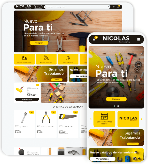 Plantilla de Ecommerce Nicolás pop