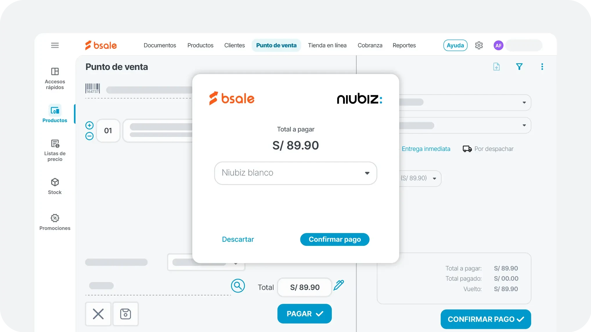 Bsale mejora el Reporte de Descuento
