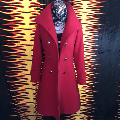 Capote Femenino Rojo11