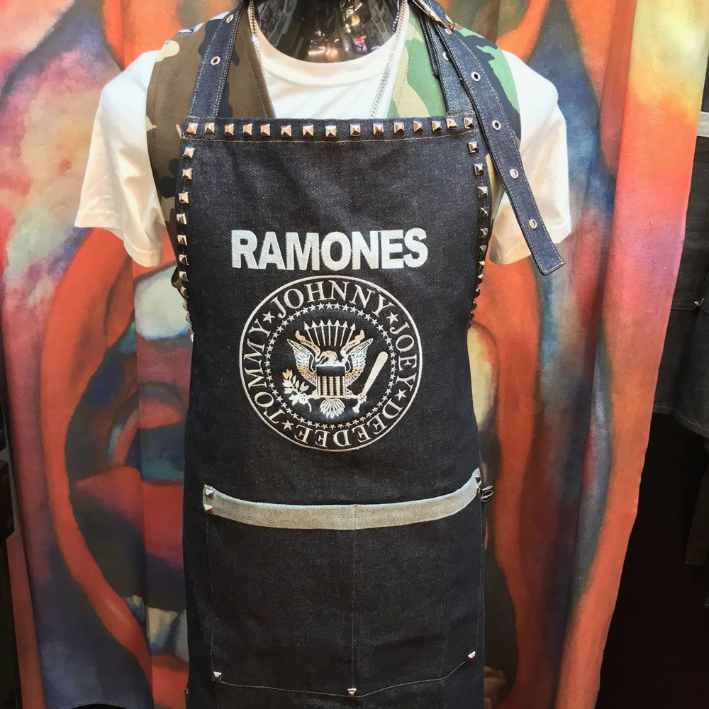 Delantal Carnicero Ramones | Pulguera: Sastrería Rockera®